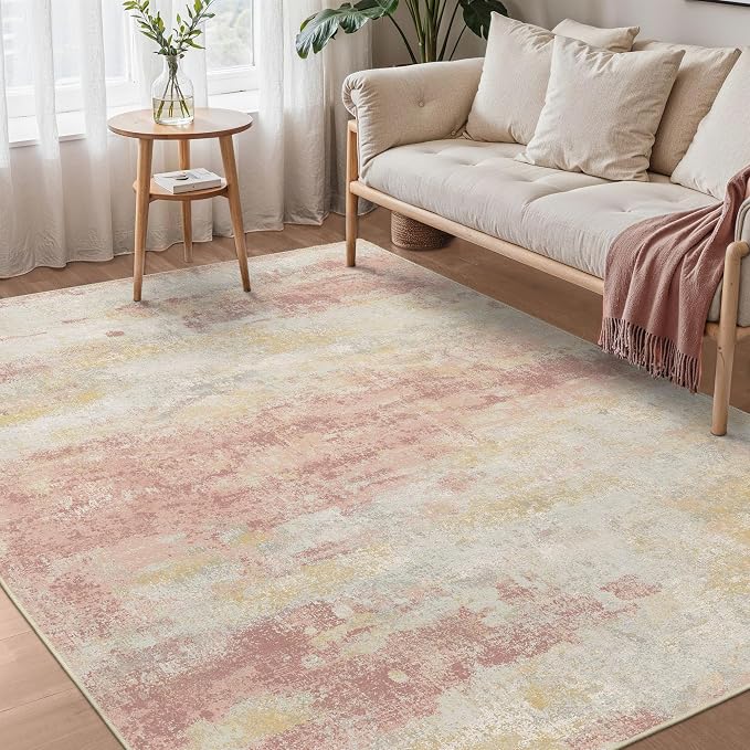 Area Rugs 8x10 for Living Room Bedroom, Modern Abstract Machine Washable Rug by BEIMO