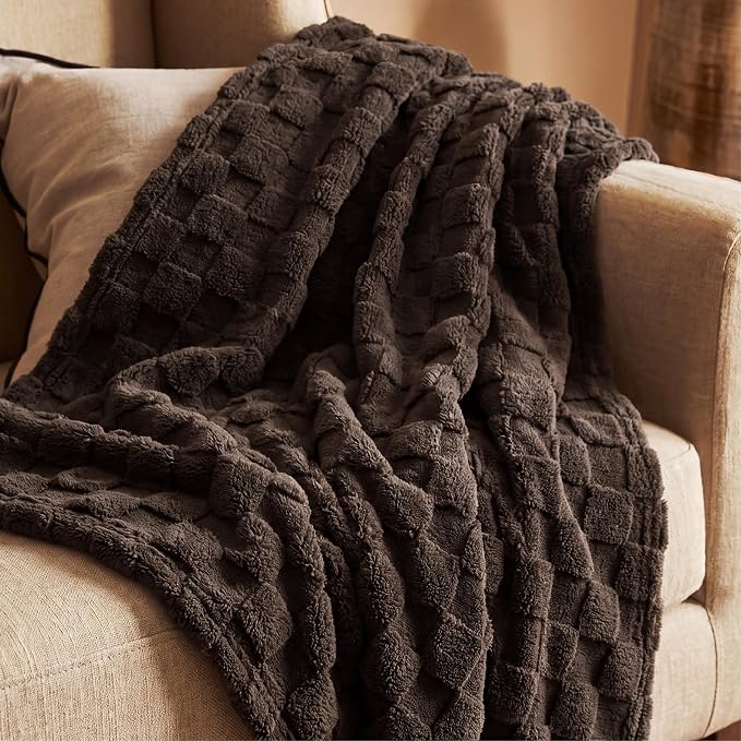 Bedsure GentleSoft Chocolate Throw Blanket - Image 5
