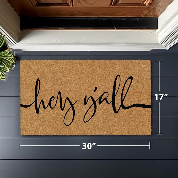 Barnyard Designs Natural Coco Coir Heavy Duty Backing Doormat - Image 3