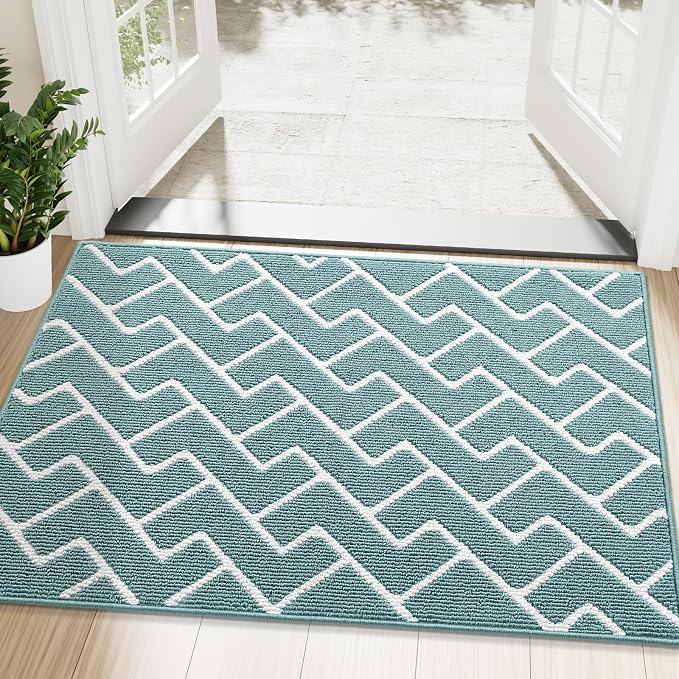 OLANLY Front Door Mat, Non-Slip Rubber Backing, Dirt Resistant and Absorbent by OLANLY