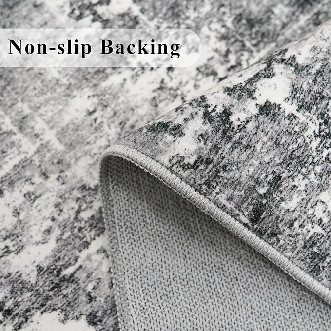 2x6 Abstract Kitchen Runner Rug - Image 6