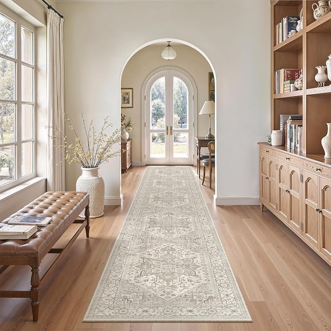 Madane Hallway Runner Rug 2x12, Long Washable Runner Rugs 12ft by Madane