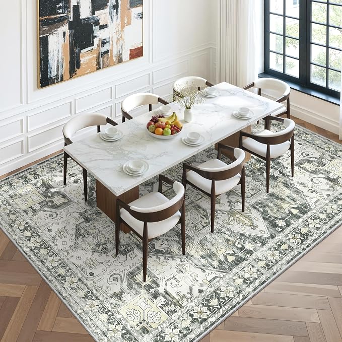 zesthome 9x12 Area Rugs, Stain Resistant Washable Rug, Ultra-Thin Rugs - Image 8