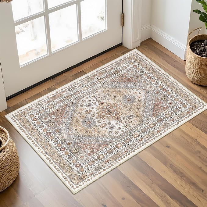 Entryway Rug - 2x3 Washable Rug Runner by Restydon
