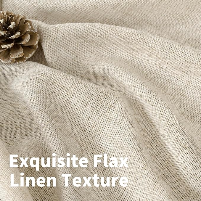 YoungsTex 48 Inches Long Linen Curtains - Image 4