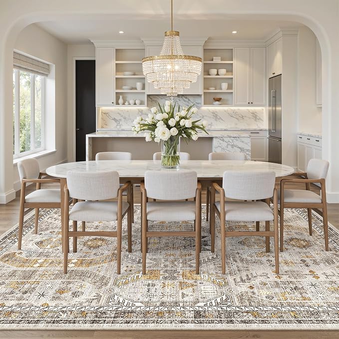 Madane Washable Rug 8x10 Area Rugs - Image 4