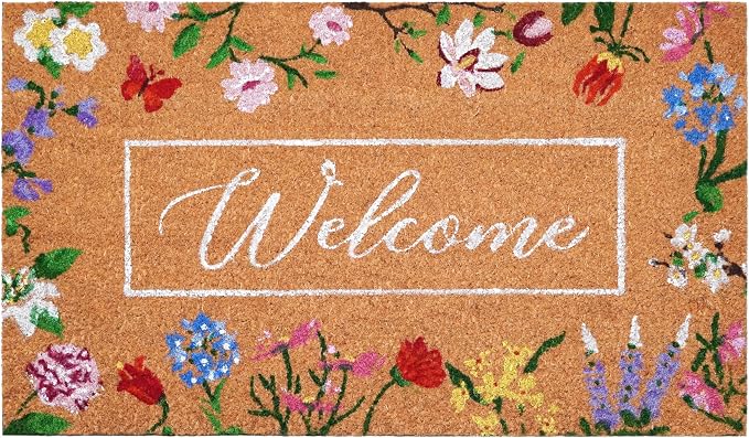 Calloway Mills Butterfly Garden Welcome Doormat by Callowaymills