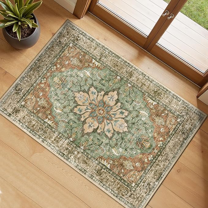 RELEANY Area Rugs 2'x3' Kitchen Rugs Entry Rug Small Rugs by RELEANY