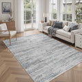 5x7 Area Rugs - Ultra-Thin Washble Rugs, Non-Slip Low Pile Abstract Print Rugs by Unknown
