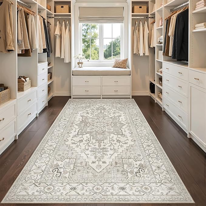 Madane Hallway Runner Rug 4x8 Wide: Washable Thin Runners - Image 4