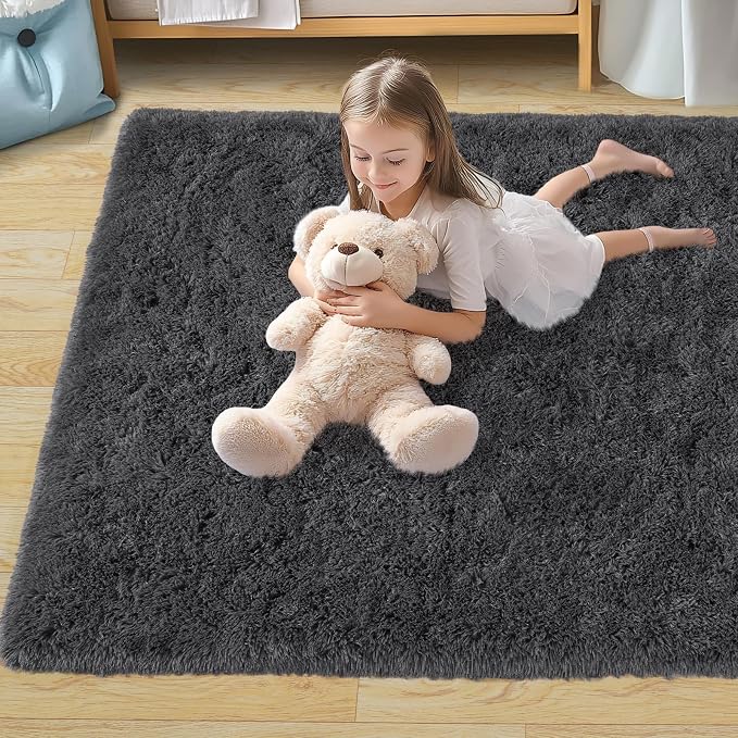 Pionblank Large Rug for Living Room 6x9 Feet, Modern Soft Shag Area Rug - Image 8
