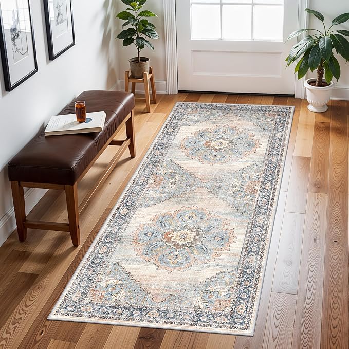 TOPRUUG 2x5 Hallway Runner Rug: Washable Non-Slip Rugs by TOPRUUG