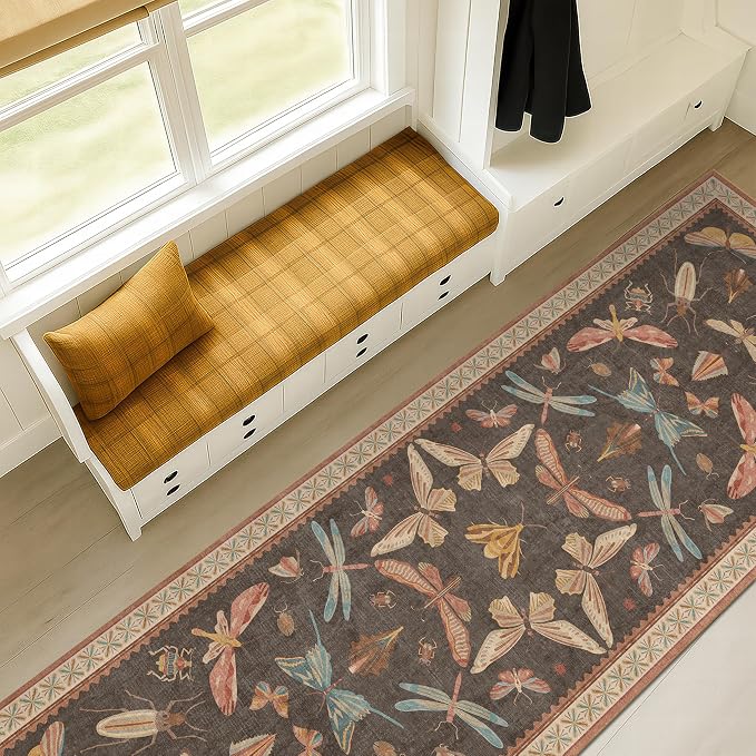 Hazo Haus 2'6"x8' 8ft Long Hallway Runner Rug, Stain Resistant Non-Slip Kitchen - Image 6