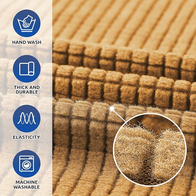 KEKUOU Stretch Single Sofa Slipcover 1 Piece Couch Sofa Cover Furniture - Image 3