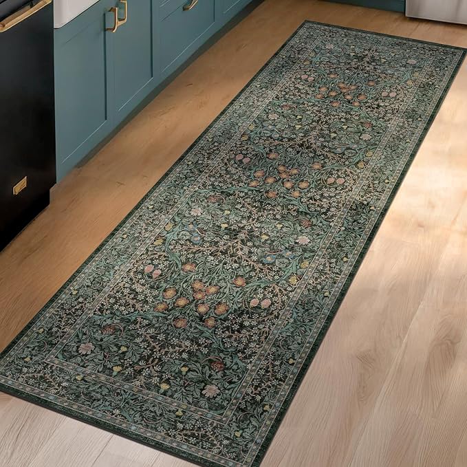Non Slip 2x6 Kitchen Runner Rug Washable, Rubber Backed Bathroom Runner - Image 8