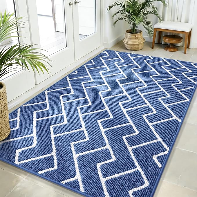 OLANLY Front Door Mat, Non-Slip Rubber Backing, Dirt Resistant and Absorbent by OLANLY