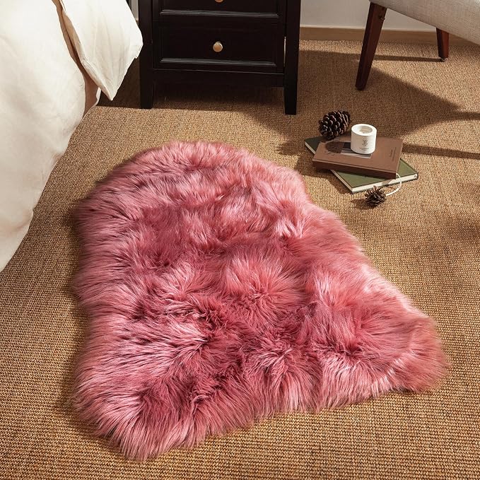 Ashler Faux Fur Rug, Fluffy Shaggy Area Rug Ultra Soft 2.3 x 3.3 Feet Sheepskin - Image 3