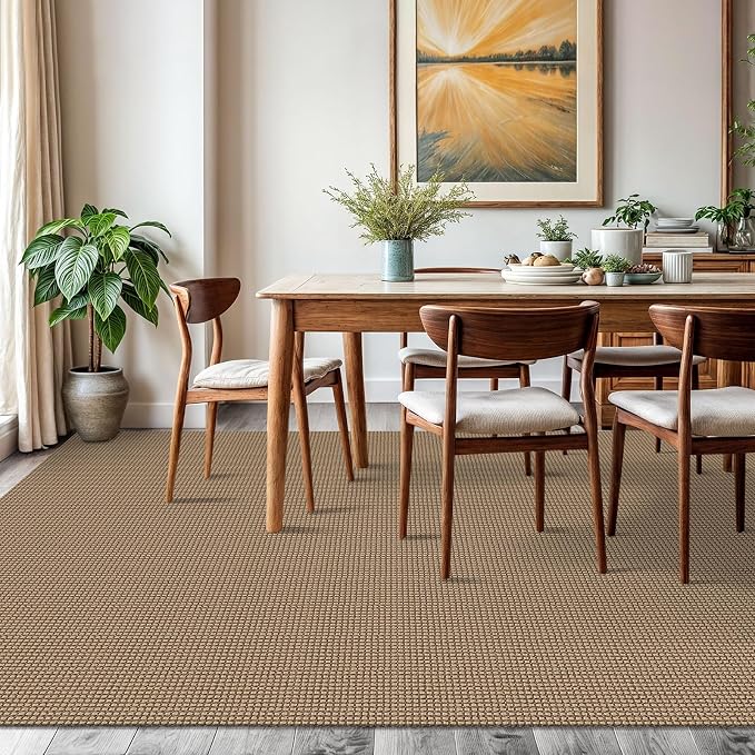 KOZYFLY Washable Area Rug 6x9 ft Rubber Backed Non Slip Rugs - Image 2