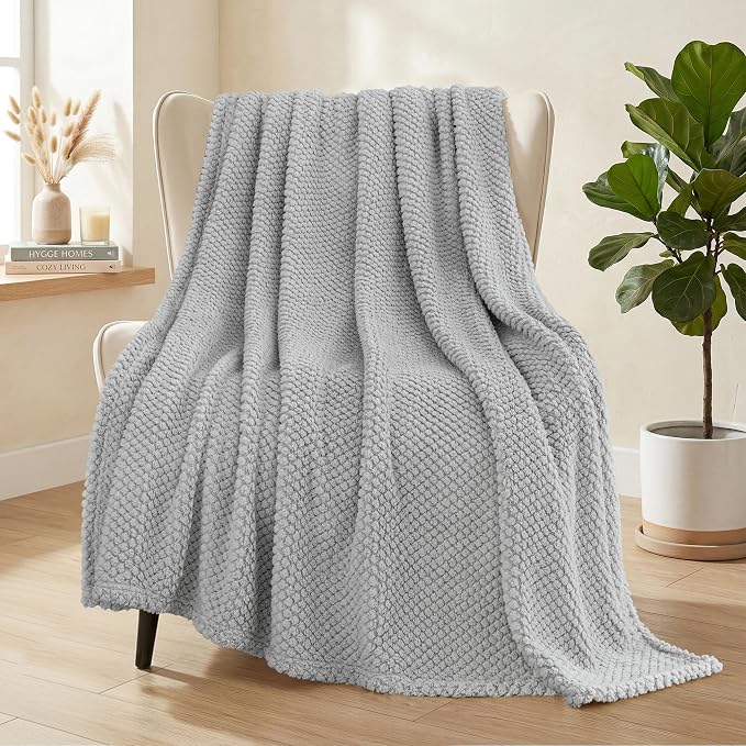 Whale Flotilla Extra Large Fuzzy Fleece Throw Blanket by WHALEFLOTILLA