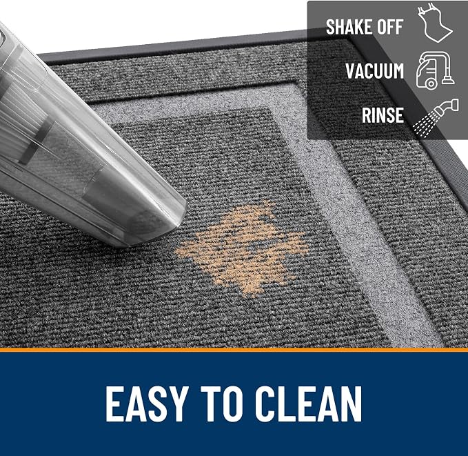 OLANLY Front Door Mat Outside 35x23, All-Season Heavy-Duty Rubber Doormat | - Image 7