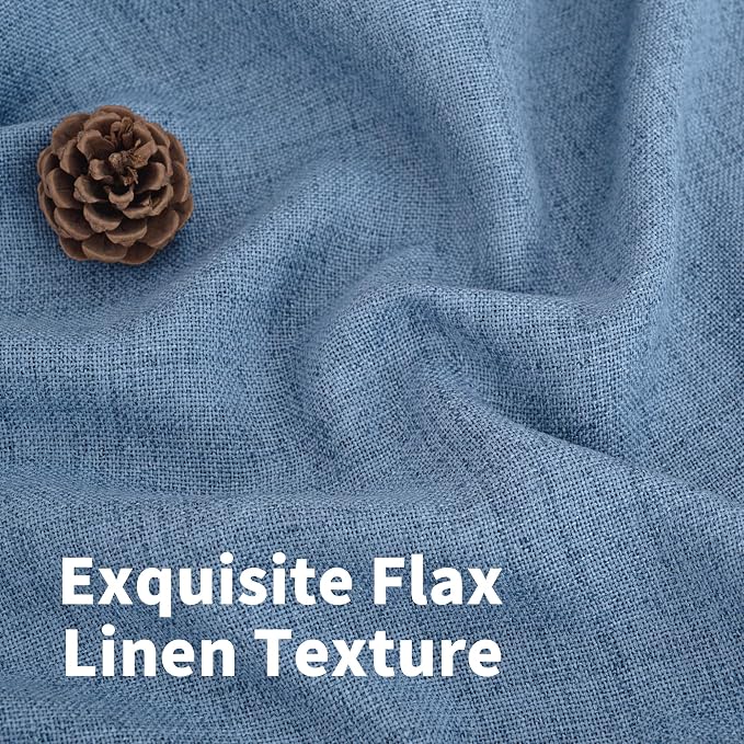 YoungsTex Extro Long Linen Curtains 102 Inch Length - Image 4