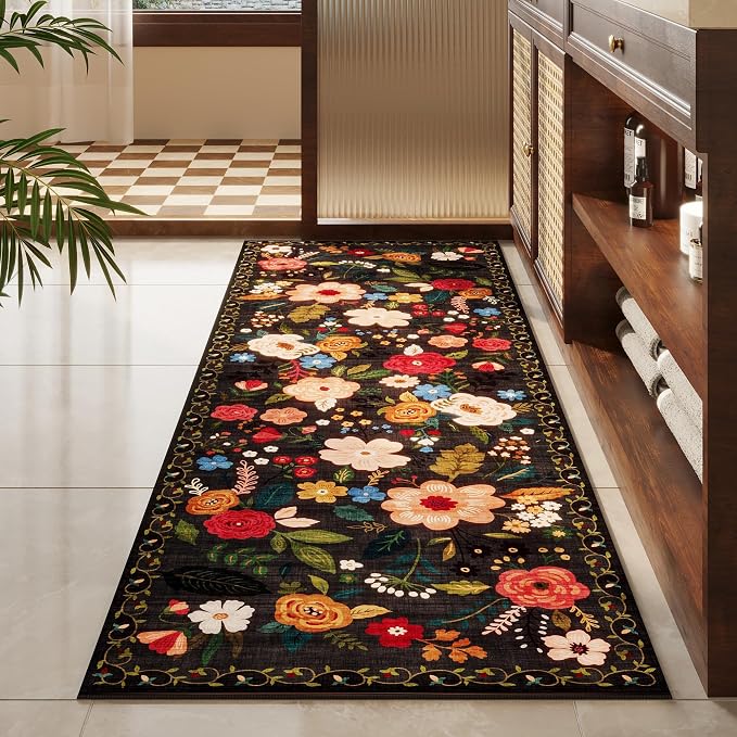 Rugcomf Runner Rug for Hallways Kitchen Rug Non Slip 2'6''x8' Washable Runner - Image 8