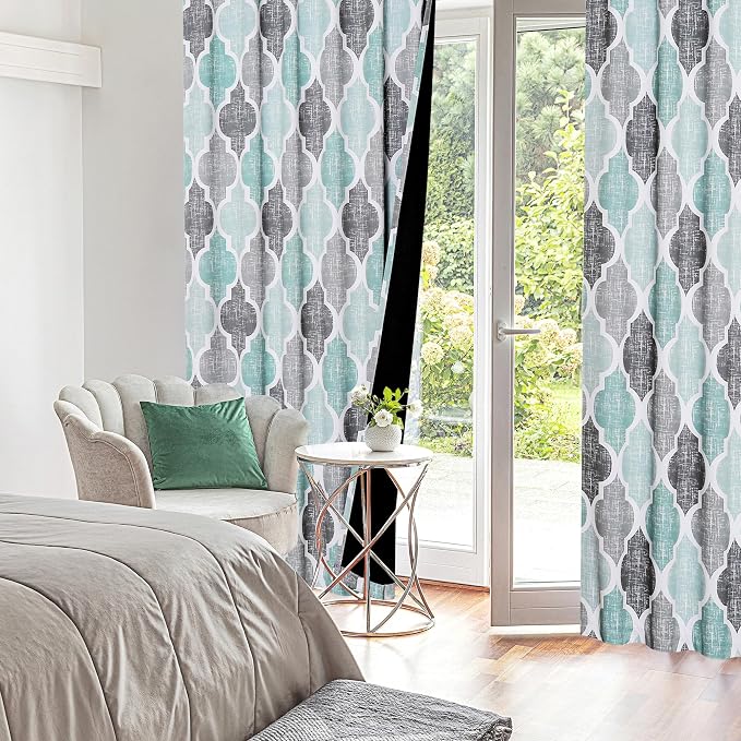 Beauoop 100% Blackout Curtains 96 Inches Long 2 Panels - Image 7