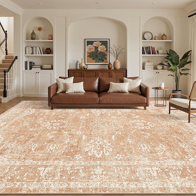 Madane 8x10 Area Rugs for Living Room, Machine Washable Vintage Rug - Image 2