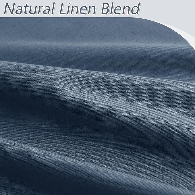 Guken 100% Blackout Curtains 96 Inch Length 2 Panels Set - Image 3
