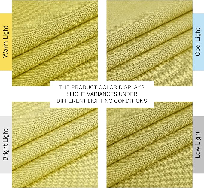 NICETOWN Bright Yellow Linen Curtains - Image 7