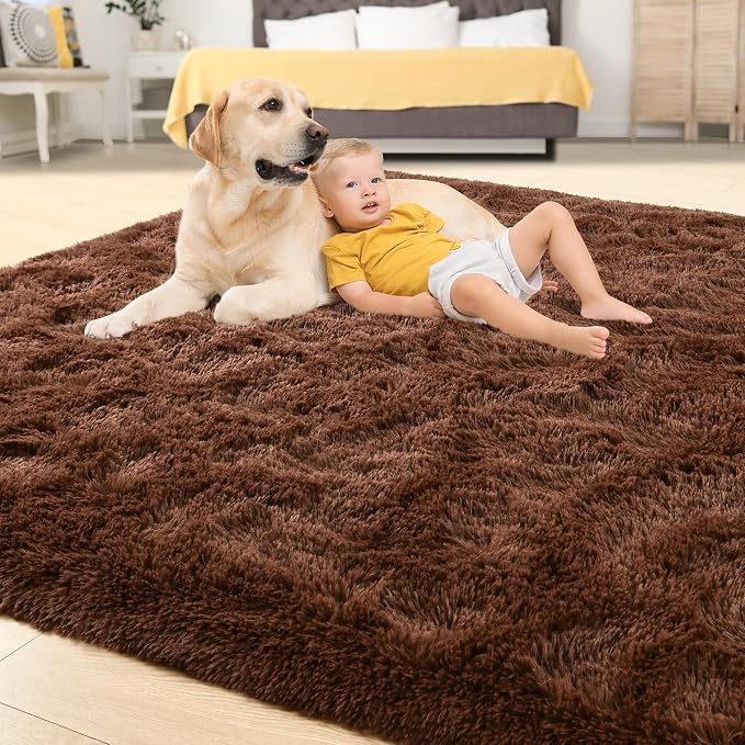 Tepook Super Soft Fluffy Rug for Bedroom, Modern Shaggy Fuzzy Kids Rugs for - Image 4