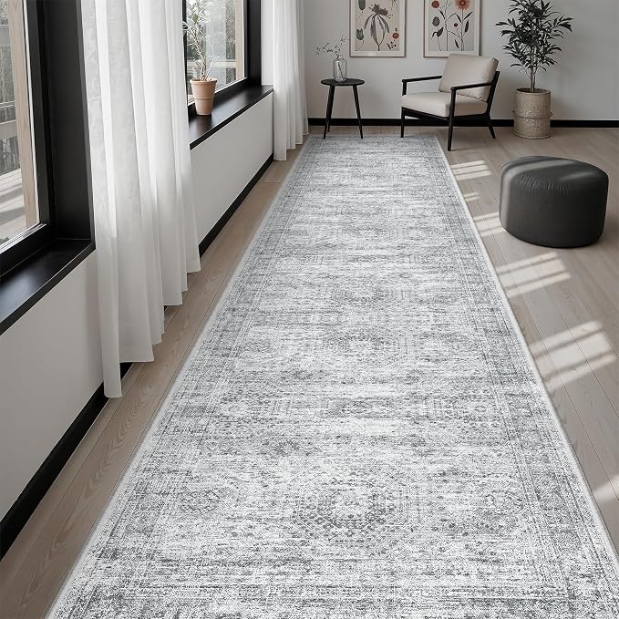 Runner Rug 3x12 Washable Non-Slip Hallway Runner Rugs - Image 4