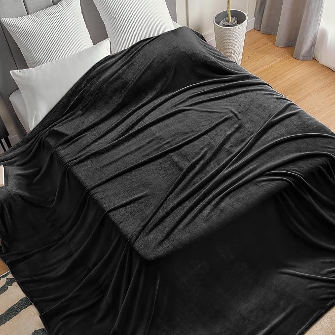 BEDELITE Big Fleece Blanket 120" x 120", Super Soft Fluffy Fuzzy Oversized King - Image 2