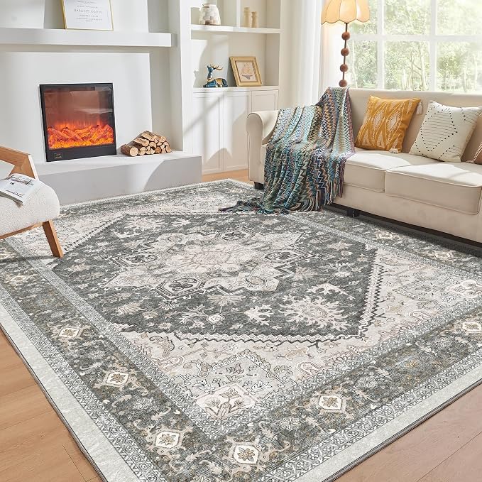 OPPODREAM Soft Area Rugs 9x12 Living Room, Washable Rugs 9x12 by OPPODREAM