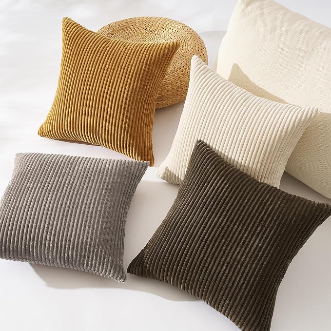 Topfinel Decorative Brown Throw Pillow Covers Cushion Cases - Image 2