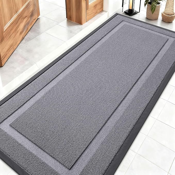 OLANLY Front Door Mat Indoor Outdoor Entrance, Waterproof All-Season, by OLANLY