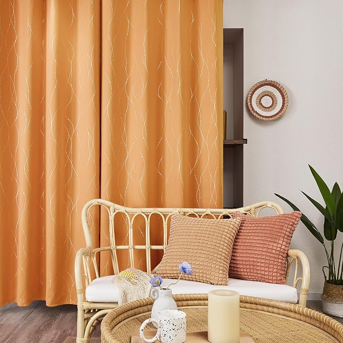 Deconovo Blackout Curtains for Home Decoration, 72 Inch Length - Image 3