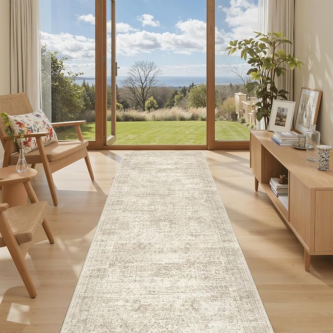 Runner Rug 3x6 Washable Non-Slip Kitchen Runner Rugs by Soalmost