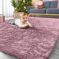 OLANLY Area Rugs for Living Room Bedroom, Machine Washable 4x5.9 ft Soft Fluffy by OLANLY