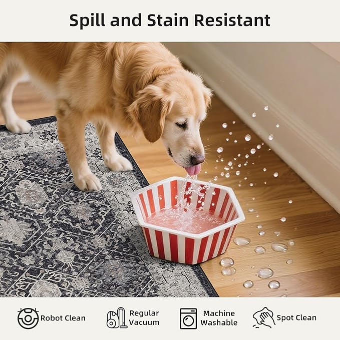 3 Pieces Kitchen Rug Sets: Farmhouse Washable Non-Slip Floor Mat - Image 8
