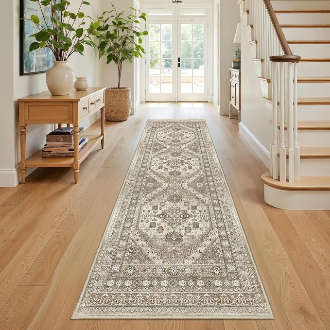 Kitchen Runner Rug Non Slip Washable 2.5x8, Soft Low Pile Entryway Rug Runners - Image 3