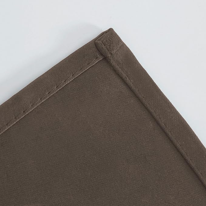 LEMOMO Chocolate Brown Blackout Curtains 42 x 63 Inch Length/Set of 2 Curtain - Image 7