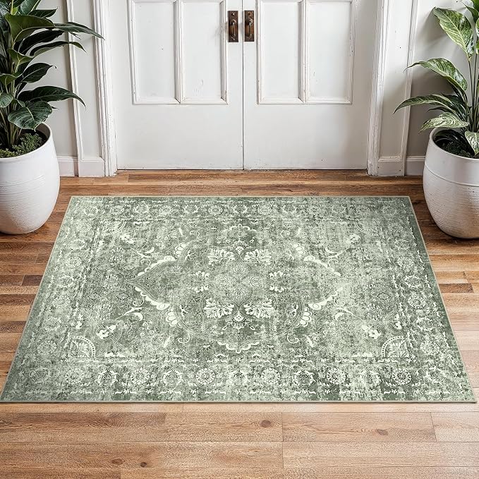 2x3 Entryway Area Rug Washable - Image 3