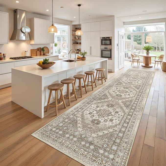 Kitchen Runner Rug Non Slip Washable 2.5x10, Soft Ultra-Thin Entryway Rug - Image 4