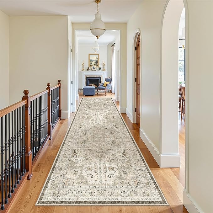 Madane Hallway Rug 3x10, Kitchen Rugs Washable Entryway Rug Vintage Kitchen - Image 5