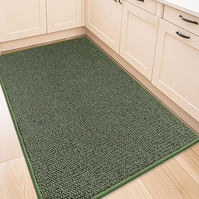 BEQHAUSE Kitchen Rugs 32"x48", Non-Slip Kitchen Mats by BEQHAUSE
