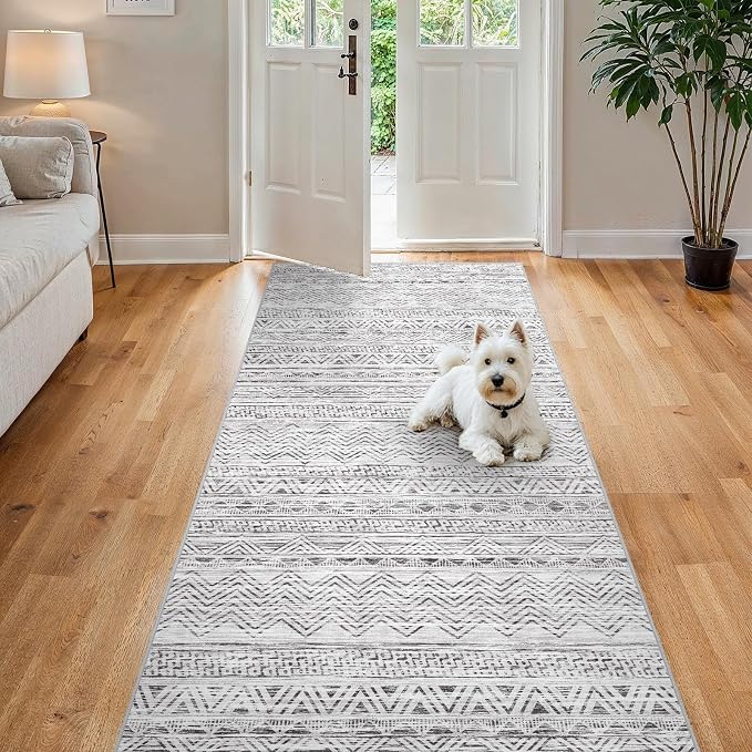4x8 Washable Hallway Runner Rug：Moroccan Non-Slip Wide Runners - Image 2