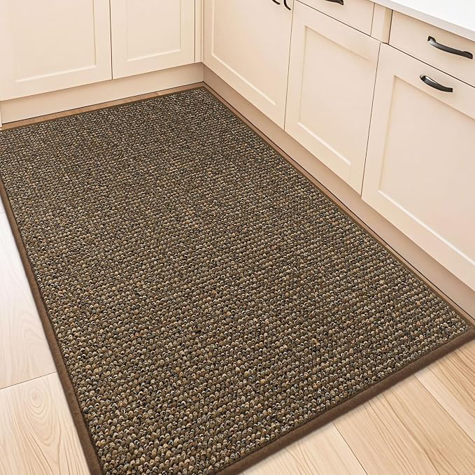 BEQHAUSE Kitchen Rugs 32"x48", Non-Slip Kitchen Mats by BEQHAUSE