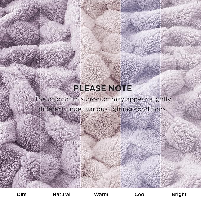 Bedsure GentleSoft Lavender Purple Throw Blanket - Image 7