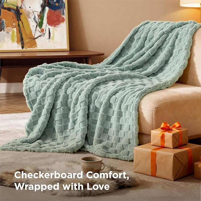 Bedsure GentleSoft Sage Green Throw Blanket - Image 5